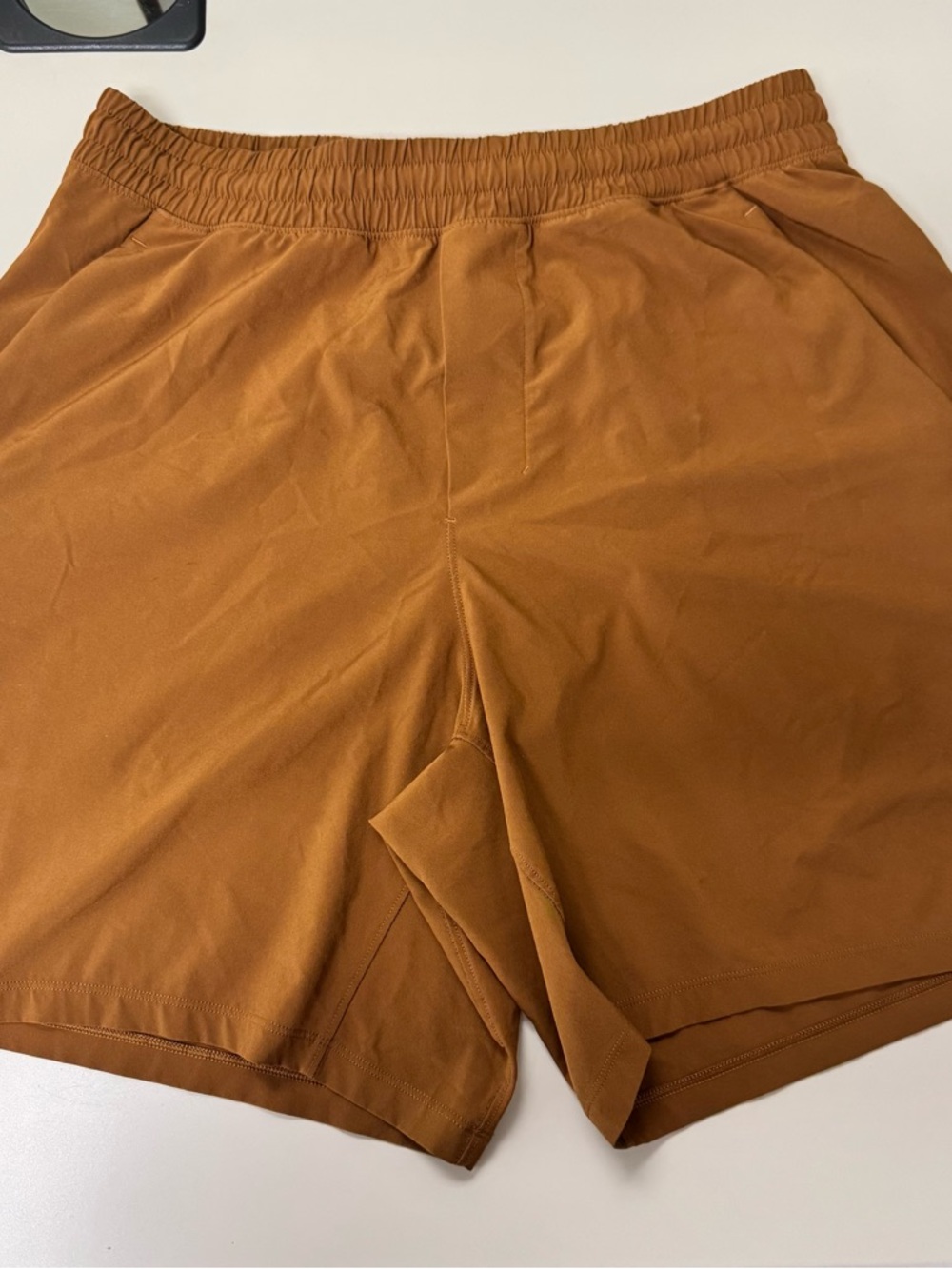 Lululemon Pace Breaker Shorts Men's Copper Brown 7" Linerless Stretch LM7AL5S